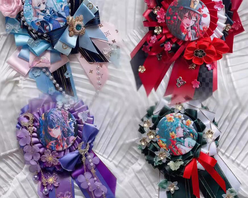 あんスタ 桜河こはく 缶バッジ 80個 ＋痛バ・手作りロゼット・ラバスト付き あんスタ 桜河こはく 缶バッジ 80個 ＋痛バ・手作りロゼット