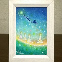 パステルアート ミッドナイト・クリスマス パステル画原画 絵画 T's