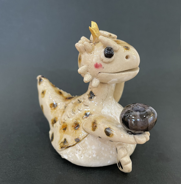 ヒョウモントカゲモドキ レオパ 陶器 お香立て 爬虫類 干支 龍 2024