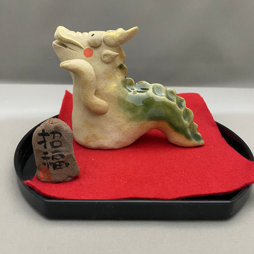 金色のドラゴン彫刻 11、4cm（2024年干支辰年招福招き龍E 干支の