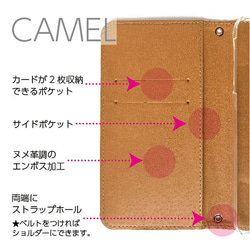 タータン チェック 緑 ネイビー 赤  スマホケース 手帳型  スマホカバー けいたいカバー   ミラーつき 6枚目の画像