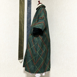 大島紬で作ったコート　冬芽 3枚目の画像