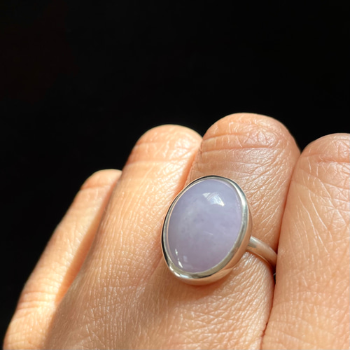 大粒!】9.56ct ラベンダー翡翠リング サイズ12号 シルバー950