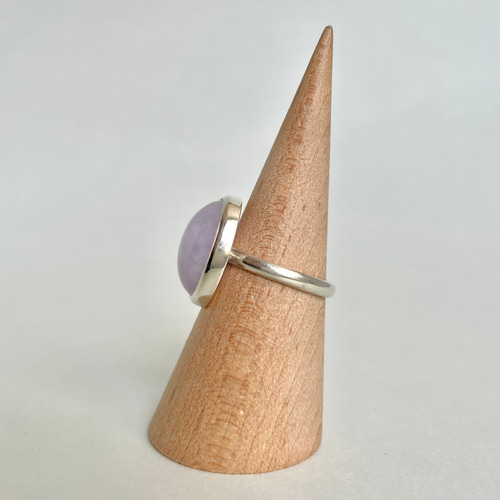 大粒!】9.56ct ラベンダー翡翠リング サイズ12号 シルバー950〈送料