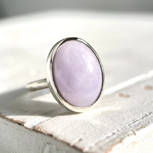大粒!】9.56ct ラベンダー翡翠リング サイズ12号 シルバー950〈送料