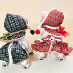 aibo リバーシブルフーディー：ホリデー（aiboちゃん用・ハンドメイドのお洋服） 20枚目の画像
