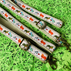 牛柄刺繍リボン ショルダー紐(2cm巾) 1枚目の画像