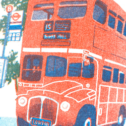ロンドンのダブルデッカーポストカード 3枚目の画像