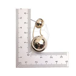 ERG-2589-G [2 件] 雙球耳環、雙球柱耳環 第5張的照片
