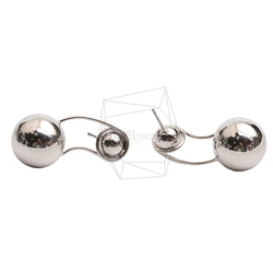 ERG-2589-R【2個入り】ダブルボールピアス  ,Double ball Post Earring 2枚目の画像