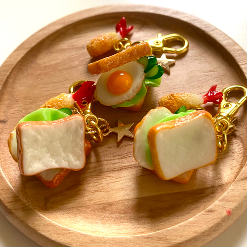 食パン サンドウィッチ フェイクフード チャーム エビフライ