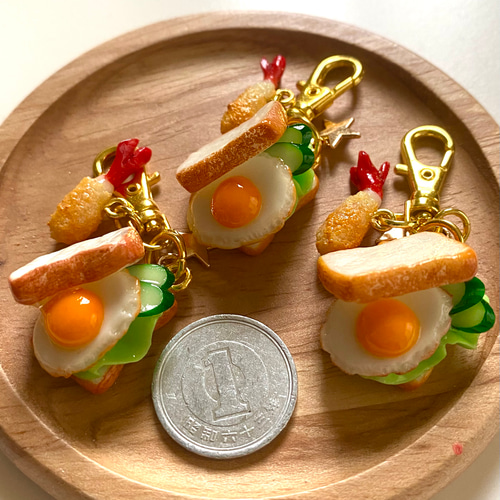 食パン サンドウィッチ フェイクフード チャーム エビフライ