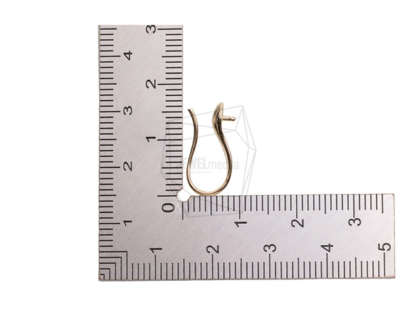 ERG-2594-G [2 件] 簡單耳環鉤，簡單線鉤耳線 第5張的照片