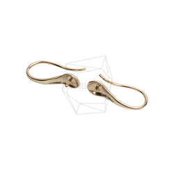 ERG-2594-G [2 件] 簡單耳環鉤，簡單線鉤耳線 第2張的照片
