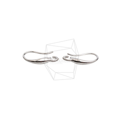 ERG-2595-R [2 件] 簡單耳環鉤，簡單線鉤耳線 第1張的照片