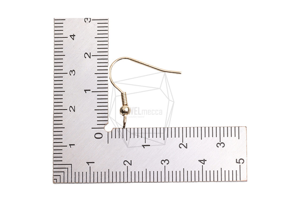 ERG-2597-G [10件] 簡單耳環鉤，簡單線鉤耳線 第5張的照片