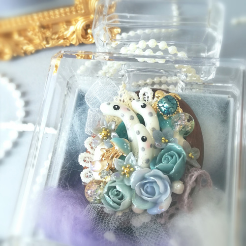 チンアナゴ好きさんに♪sea treasure ～海の宝石～ ブローチ FufuRara