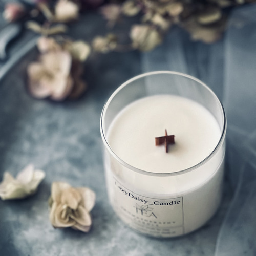 焚き火 ソイアロマキャンドル 紅茶の香り ウッドウィック キャンドル