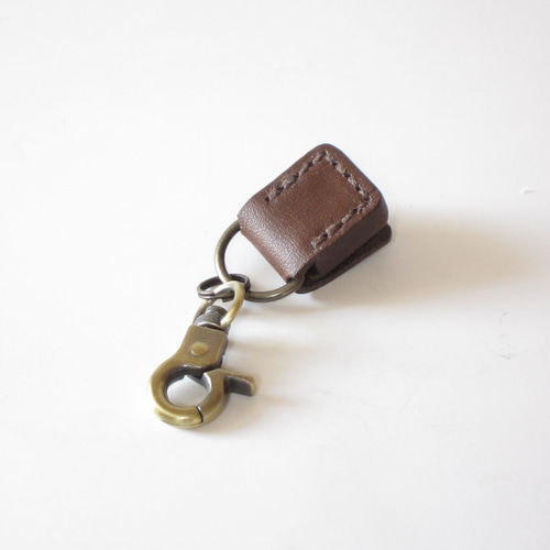 □MiwaノンタッチキーICチップ用ケース ：焦茶色□革部分：約W18