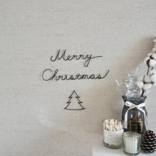 クリスマス ワイヤークラフト 文字 クリスマス飾り レターバナー