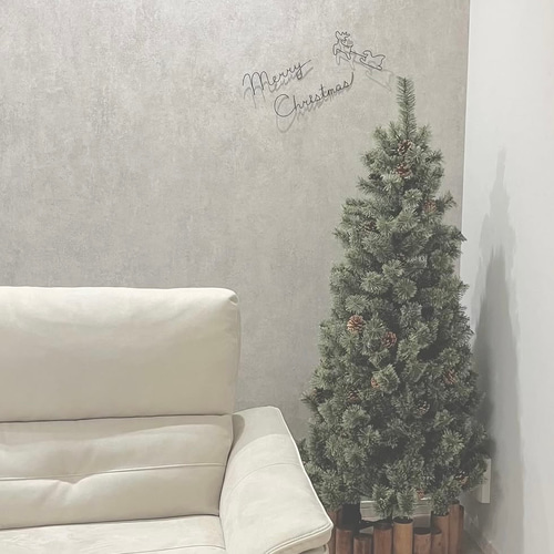 ワイヤークラフト クリスマス 文字 ポップな字体 レターバナー