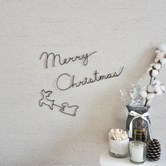 ぽ*ん様 クリスマスマーケット オーダー不可✩.*˚ワイヤークラフト ワイヤークラフト クリスマス 文字 ポップな字体 レターバナー