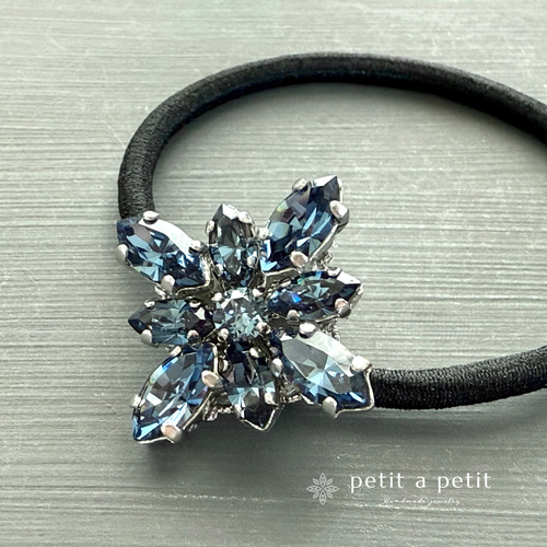 Creema限定 スワロフスキー®ブローチ ペアセットclématite