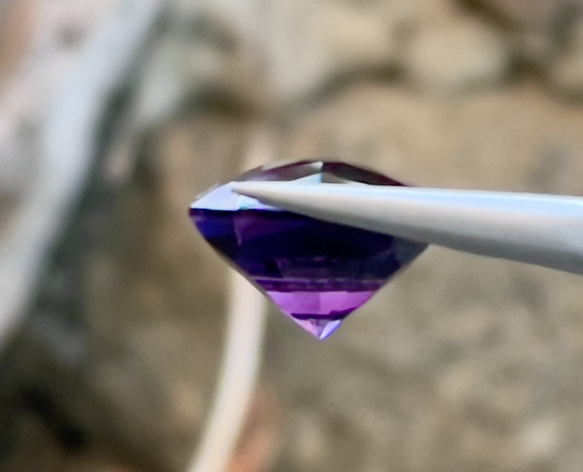 アメジスト 美しい紫色のアメジスト ルース 8.75 カラット ファンシー カット 天然宝石 5枚目の画像