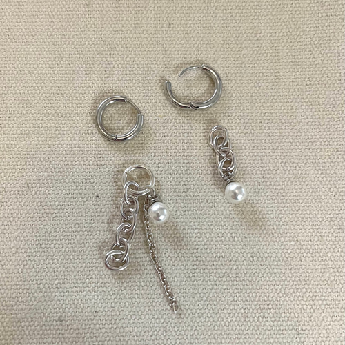 Mixチェーンピアス ピアス（フープ） DREIST 通販 16930191