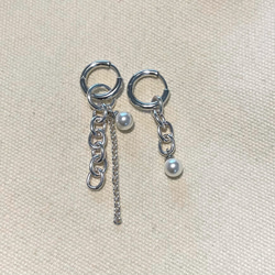 Mixチェーンピアス 2枚目の画像