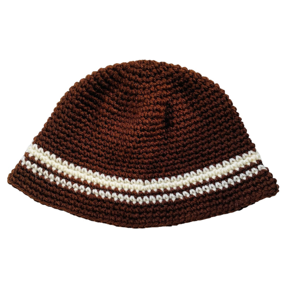 wool/ivory クラッシャーハット ビーニー 太る クロシェハット