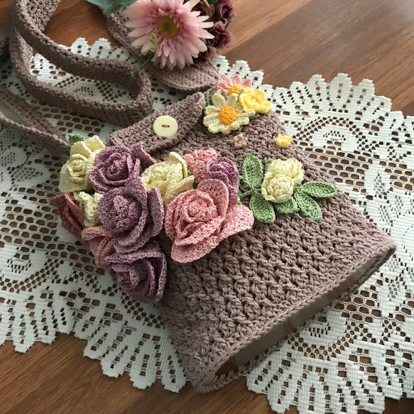 ～モーリーのお花のワンショルダーバッグ～ モーリーのお花のワンショルダーバッグ～ - メルカリ