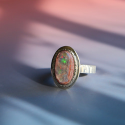 ⭐︎ Cantera Opal  ring ⭐︎ 母岩付きオパール 2枚目の画像