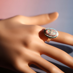 ⭐︎ Cantera Opal  ring ⭐︎ 母岩付きオパール 17枚目の画像