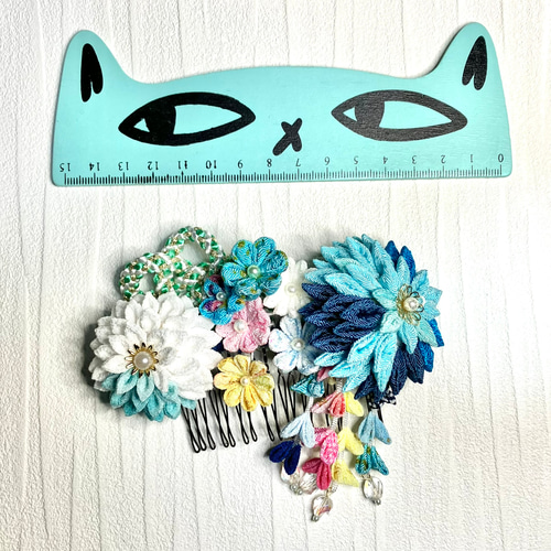 江戸つまみ細工かんざし 櫛型タイプ かんざし taiheitei 通販 16930698