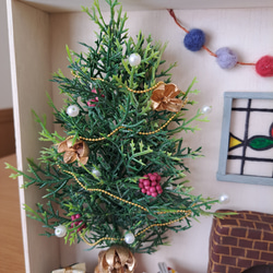 ウッドフレーム クリスマスツリーのある部屋 2枚目の画像