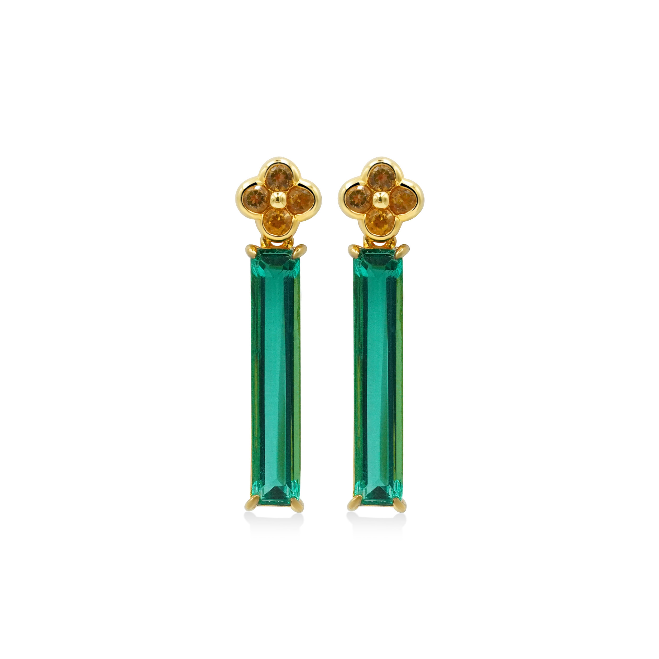 フローラルドロップピアス E140W926（4週間発送）