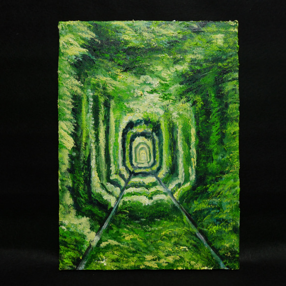油絵 絵画 【愛のトンネル】 7枚目の画像