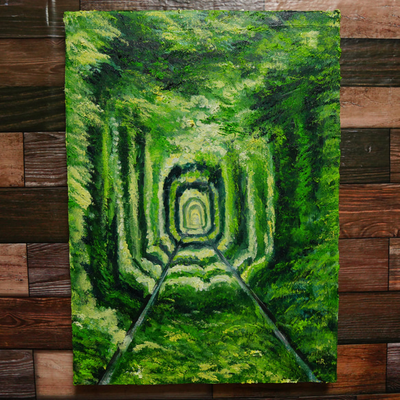 油絵 絵画 【愛のトンネル】 14枚目の画像