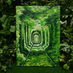 油絵 絵画 【愛のトンネル】 1枚目の画像