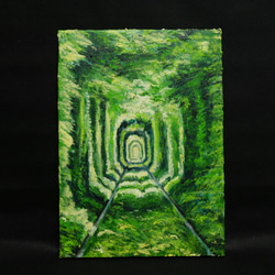 油絵 絵画 【愛のトンネル】 10枚目の画像