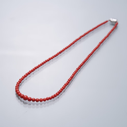 【特価品】赤珊瑚ネックレス（天然宝石珊瑚） 1枚目の画像