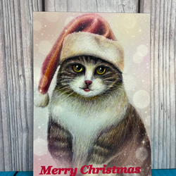 絵画 。壁掛け絵【猫ちゃんたちの幸せなクリスマスパーティー】04 絵画 。壁掛け絵【猫ちゃんたちの幸せなクリスマスパーティー