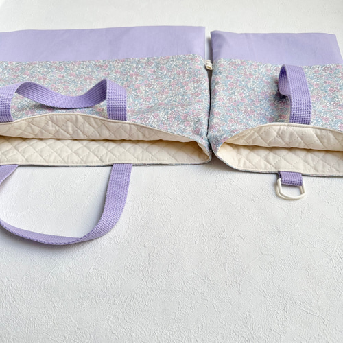 レッスンバッグと上履き袋の入園入学2点セット【ミルキーラビット