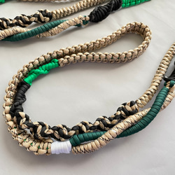 『特集掲載』【長さ選べる】パラコードで作るスマホショルダーストラップ(カラフルグリーン) 6枚目の画像