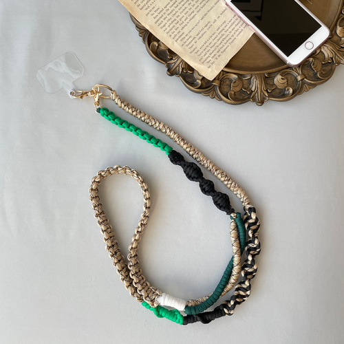 長さ選べる】パラコードで作るスマホショルダーストラップ(カラフル