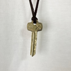 真鍮　ブラス　アメリカ　ヴィンテージキー　鍵　ネックレス　ペンダント　# インディアンジュエリー　ネイティブアメリカン 9枚目の画像