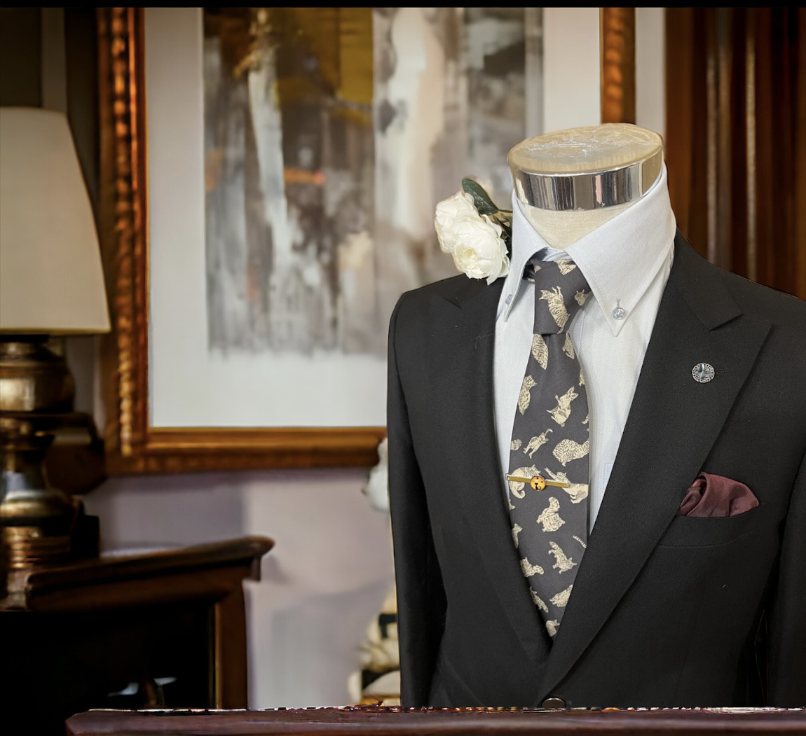 LIBERTYリバティネクタイ　ミャオウ〜すみ黒