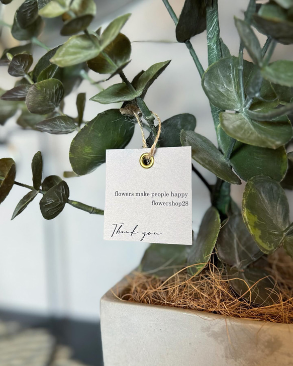 【室内用ユーカリグニー】造花 無料ラッピング◎ 中型観葉植物 新築 フェイクグリーン 9枚目の画像