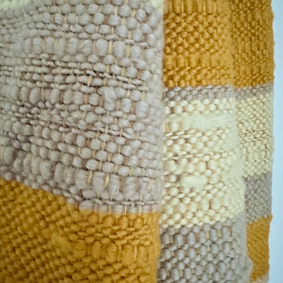 メリノウールの手織りストール【１】 5枚目の画像